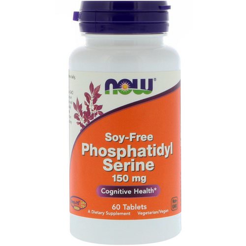 Now Foods, Phosphatidyl Serine, Soy-Free, 150 mg, 60 Tablets Review