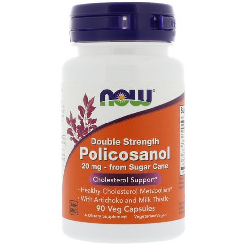 Now Foods, Policosanol, Double Strength, 20 mg, 90 Veg Capsules Review