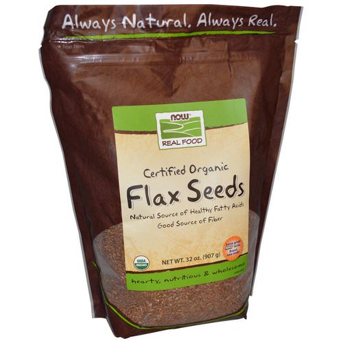 Now Foods, Real Food, Certified Organic Flax Seeds, 2 lbs (907 g) Review