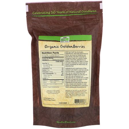超級食品, 綠色食品: Now Foods, Real Food, Certified Organic Golden Berries, 8 oz (227 g)