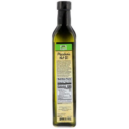 醋, 油: Now Foods, Real Food, Macadamia Nut Oil, 16.9 fl oz (500 ml)