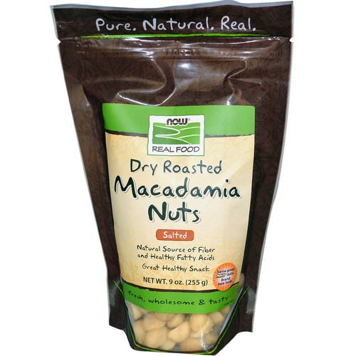 Now Foods, Real Food, Macadamia Nuts, Dry Roasted, Salted, 9 oz (255 g) Review