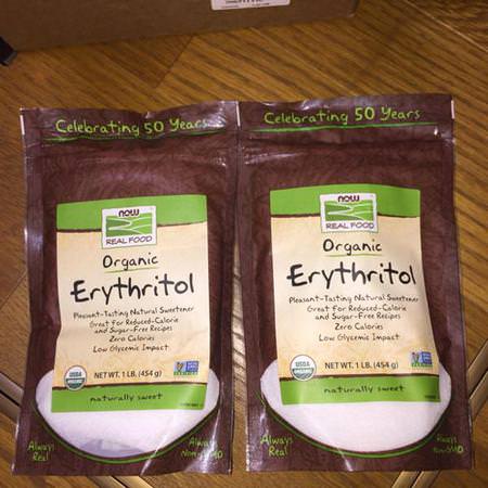 Now Foods Erythritol - 赤蘚糖醇, 甜味劑, 蜂蜜