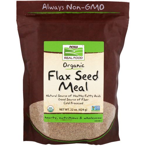 Now Foods, Real Food, Organic, Flax Seed Meal, 1.4 lbs (624 g) Review