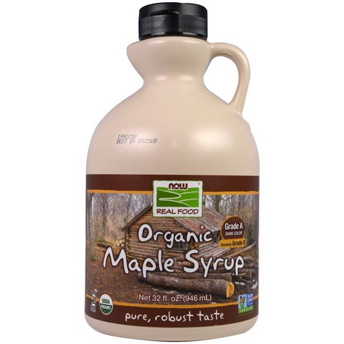 Now Foods, Real Food, Organic Maple Syrup, Grade A, Dark Color, 32 fl oz (946 ml) Review