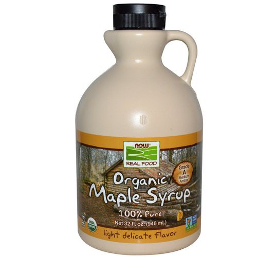Now Foods, Real Food, Organic Maple Syrup, Grade A, Medium Amber, 32 fl oz (946 ml) Review