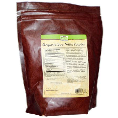 奶粉, 飲料: Now Foods, Real Food, Organic Soy Milk Powder, 20 oz (567 g)