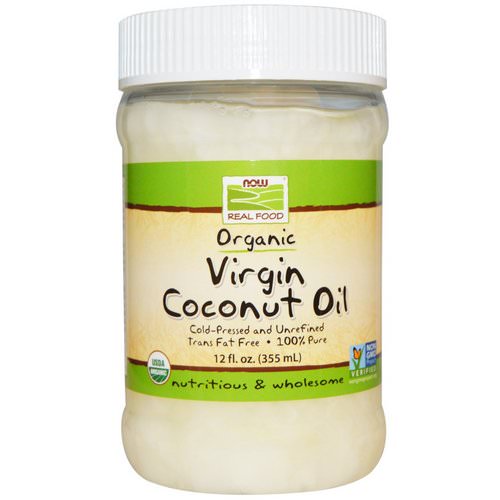 Now Foods, Real Food, Organic, Virgin Coconut Oil, 12 fl oz (355 ml) Review