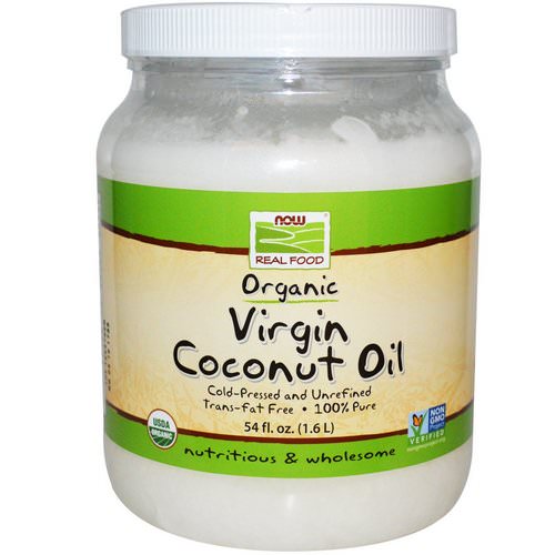 Now Foods, Real Food, Organic Virgin Coconut Oil, 54 fl oz (1.6 L) Review