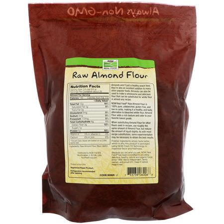 膳食, 杏仁粉: Now Foods, Real Food, Raw Almond Flour, 22 oz (624 g)