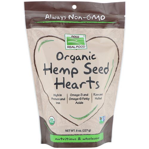 Now Foods, Real Foods, Organic Hemp Seed Hearts, 8 oz (227 g) Review