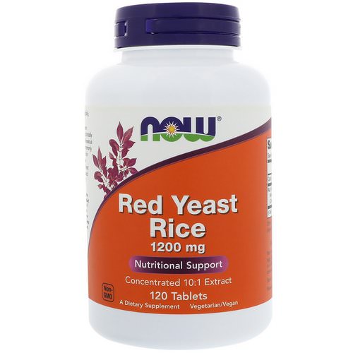 Now Foods, Red Yeast Rice, 1200 mg, 120 Tablets Review