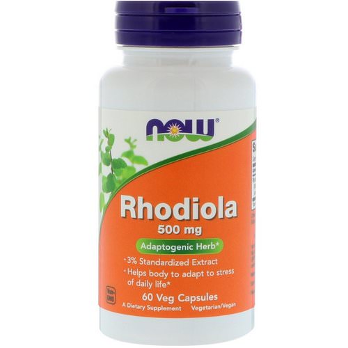Now Foods, Rhodiola, 500 mg, 60 Veg Capsules Review