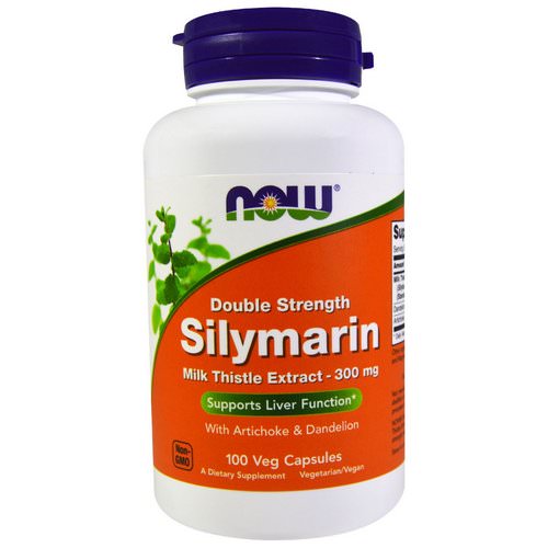 Now Foods, Silymarin, Milk Thistle Extract with Artichoke & Dandelion, Double Strength, 300 mg, 100 Veg Capsules Review