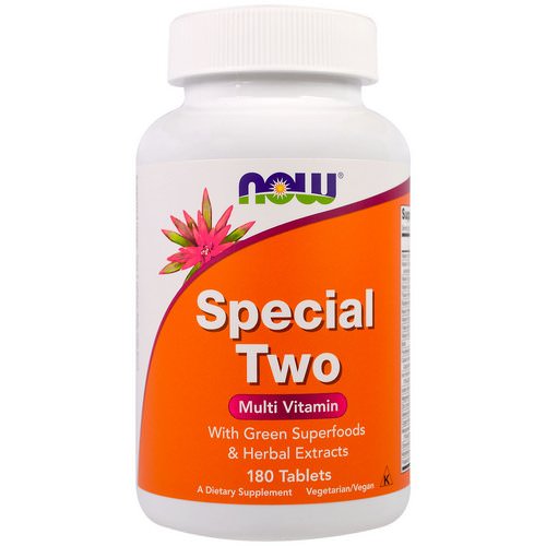 Now Foods, Special Two, Multi Vitamin, 180 Tablets Review