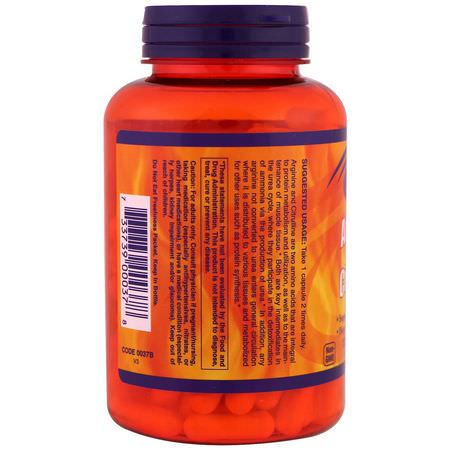 L-瓜氨酸, L-精氨酸: Now Foods, Sports, Arginine & Citrulline, 500 mg /250 mg, 120 Veg Capsules