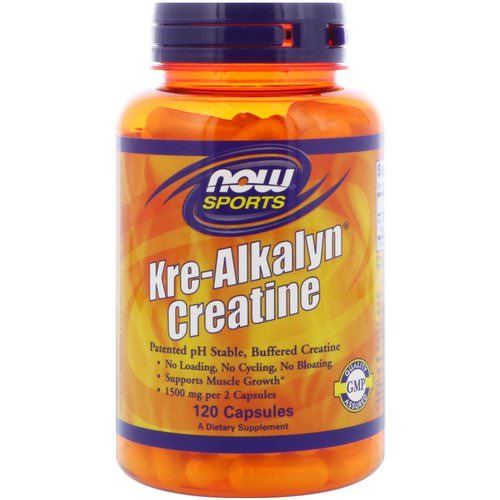 Now Foods, Sports, Kre-Alkalyn Creatine, 120 Capsules Review