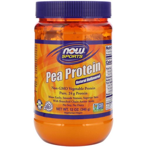 Now Foods, Sports, Pea Protein, Natural Unflavored, 12 oz (340 g) Review