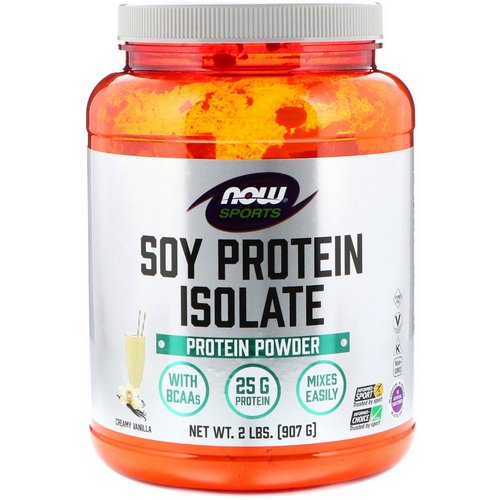 Now Foods, Sports, Soy Protein Isolate, Creamy Vanilla, 2 lbs (907 g) Review