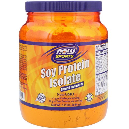 Now Foods, Sports, Soy Protein Isolate, Natural Unflavored, 1.2 lbs (544 g) Review