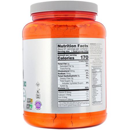 乳清蛋白, 運動營養: Now Foods, Sports, Whey Protein, Creamy Strawberry, 2 lbs (907 g)