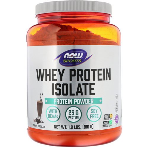 Now Foods, Sports, Whey Protein Isolate, Creamy Chocolate, 1.8 lbs (816 g) Review