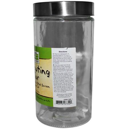 戶外園藝用品: Now Foods, Sprouting Jar, 1/2 Gallon