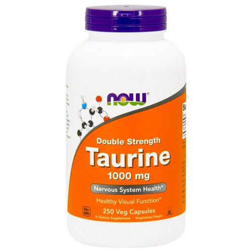 Now Foods, Taurine, Double Strength, 1,000 mg, 250 Veg Capsules Review