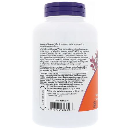 Now Foods Thyroid Formulas Condition Specific Formulas - 甲狀腺補充劑