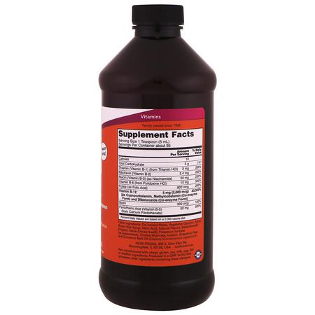 維生素B複合物, 維生素B: Now Foods, Ultra B-12, 5,000 mcg, 16 fl oz (473 ml)