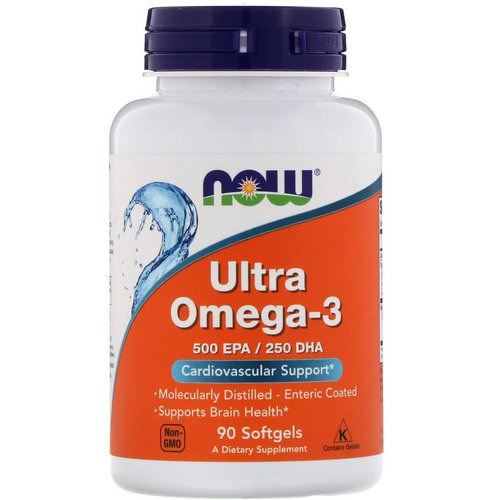 Now Foods, Ultra Omega-3, 500 EPA/250 DHA, 90 Softgels Review