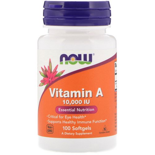 Now Foods, Vitamin A, 10,000 IU, 100 Softgels Review
