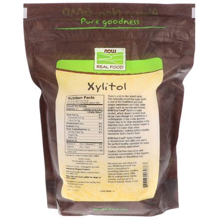 木糖醇, 甜味劑: Now Foods, Xylitol, 2.5 lbs (1134 g)