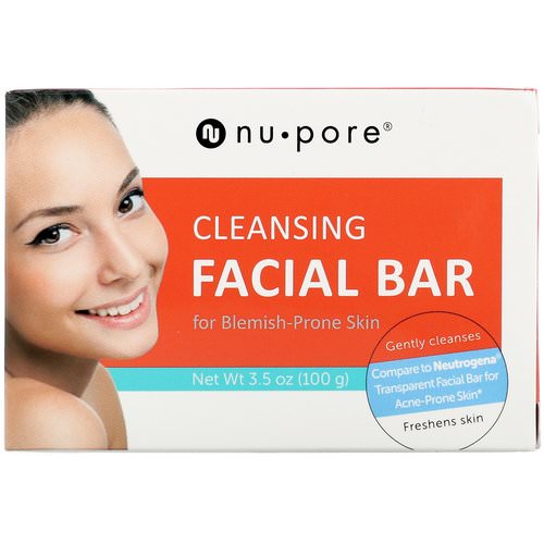 Nu-Pore, Cleansing Facial Bar for Blemish-Prone Skin, 3.5 oz (100 g) Review