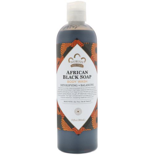 Nubian Heritage, Body Wash, African Black Soap, 13 fl oz (384 ml) Review