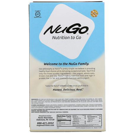NuGo Nutrition Nutritional Bars Snack Bars - 小吃店, 營養棒