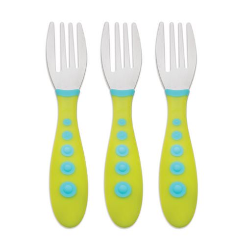 NUK, Gerber, Kiddy Cutlery, Green, 18+ Months, 3 Toddler Forks Review