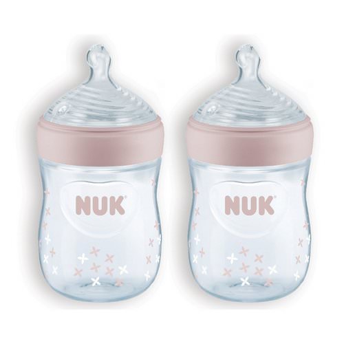 NUK, Simply Natural, Bottles, Girl, 0+ Months, Slow, 2 Pack, 5 oz (150 ml) Each Review