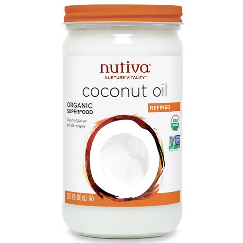 Nutiva, Organic Coconut Oil, Refined, 23 fl oz (680 ml) Review