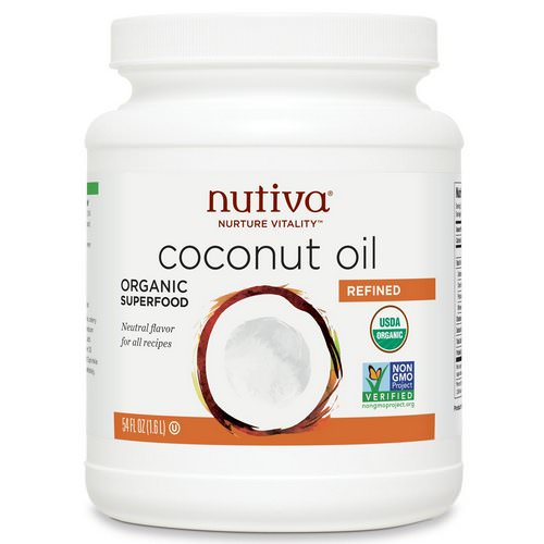 Nutiva, Organic Coconut Oil, Refined, 54 fl oz (1.6 l) Review