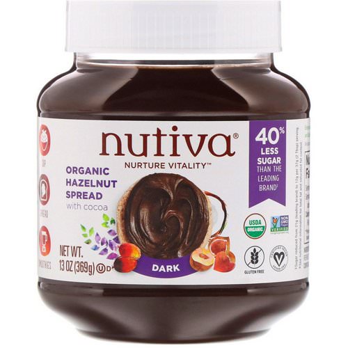 Nutiva, Organic Hazelnut Spread, Dark, 13 oz (369 g) Review