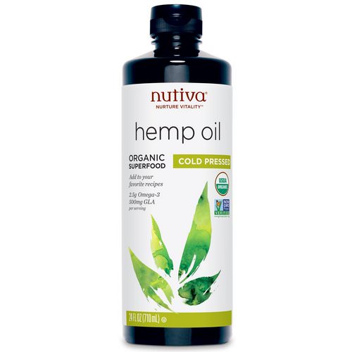Nutiva, Organic Hemp Oil, Cold Pressed, 24 fl oz (710 ml) Review