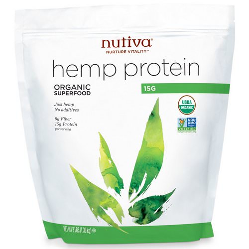 Nutiva, Organic Hemp Protein 15g, 3 lbs (1.36 kg) Review