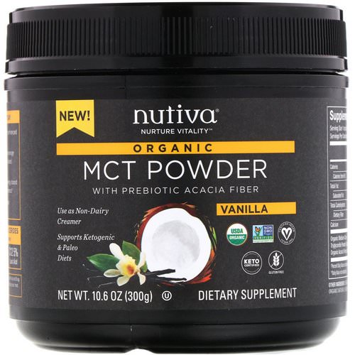 Nutiva, Organic MCT Powder, Vanilla, 10.6 oz (300 g) Review