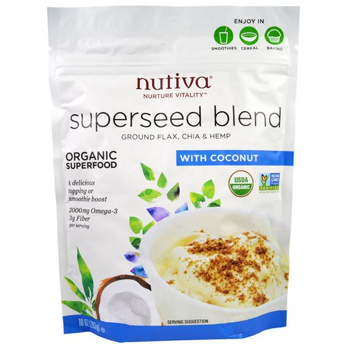 Nutiva, Organic Superseed Blend, With Coconut, 10 oz (283 g) Review