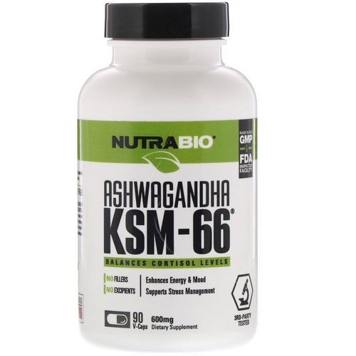 NutraBio Labs, Ashwagandha KSM-66, 600 mg, 90 V-Caps Review