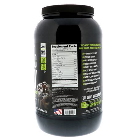 乳清蛋白, 運動營養: NutraBio Labs, Classic Whey Protein, Chocolate Milkshake, 2 lbs (907 g)