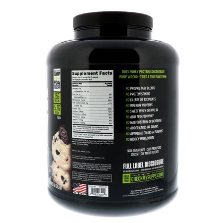 乳清蛋白, 運動營養: NutraBio Labs, Classic Whey Protein, Cookies & Cream, 5 lbs (2268 g)