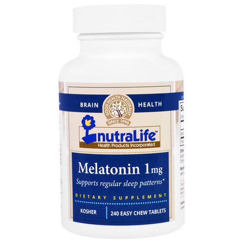NutraLife, Melatonin, 1 mg, 240 Easy Chew Tablets Review