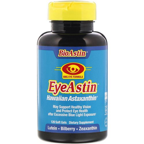 Nutrex Hawaii, BioAstin, Eye Astin, Hawaiian Astaxanthin, 120 Soft Gels Review